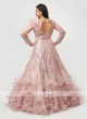 Designer Gown In Peach